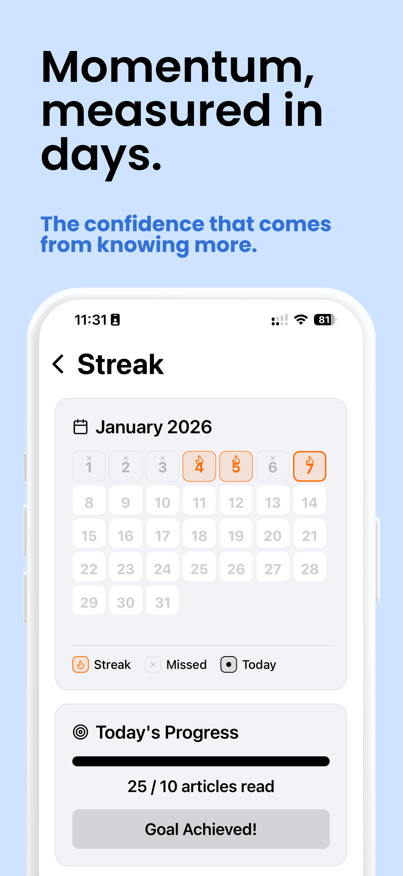 Streak Tracking